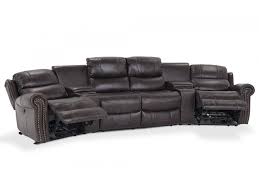 Lannister 6 Piece Home Theater Sectional Reclining Furniture Sectional Bob S Discount Furniture