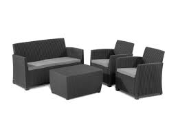 Find patio chaise lounge chairs at wayfair. Keter Allibert Loungemobel Set Mia 4 Tlg Inkl Tisch Mit Integrierter Kissenbox In Rattanoptik Lidl De