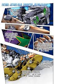 Read Jojo's Bizarre Adventure Part 6 - Stone Ocean Vol.9 Chapter 75:  Father: Jotaro Kujo; Daughter: Jolyne Cujoh on Mangakakalot