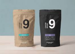 Free Kraft Paper Coffee Standing Pouch Packaging Mockup Psd Pouch Packaging Coffee Packaging Coffee Bag Design