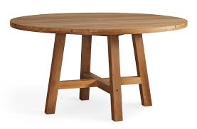 Has some digs to side of table and table legs. 58 Inch Round Dining Table Martin Teak Tables