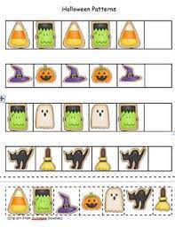 Halloween Patterns Pocket Chart Set Included Halloween Kindergarten Halloween Preschool Pocket Chart