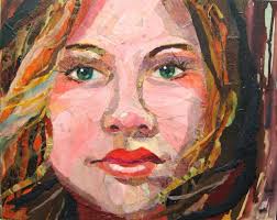 Jami S Face Like This Art Tissue Paper Art Tissue Paper Painting Bleeding Tissue Paper Art