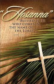 Hosanna in the highest heaven!' Palm Sunday Bulletin Blessed Is He Who Comes Niv Scripture Package Of 100 Amazon In Office Products