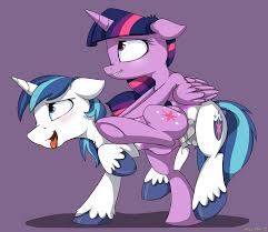 906600 - explicit, artist:mistydash, shining armor, twilight sparkle,  alicorn, pony, unicorn, g4, abdominal bulge, ahegao, balls, body swap,  cuntboy, duo, female, fucked sideways, futa, futa twilight sparkle, half,  high res, horsecock, incest,