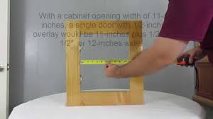 Useful information on how to correctly measure any door. How To Measure Cabinet Openings For New Single And Double Doors Youtube