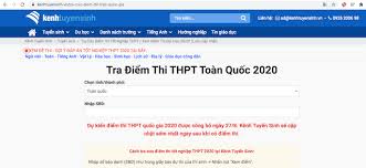Tra cứu điểm thi thpt quốc gia 2019, điểm tốt nghiệp thpt và điểm chuẩn đại học nhanh, chính xác nhất. Cach Tra Cá»©u Ä'iá»ƒm Thi Tá»'t Nghiá»‡p Thpt 2020 Nhanh Nháº¥t