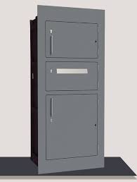 Paketbriefkasten Der In Eine Mauer Oder Wand Integriert Wird Mauerdurchwurf Paketkasten Paketkasten Paketbriefkasten Briefkasten Mit Paketfach