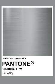 Silvery Metallic Pantone Color Pantone Colour Palettes Silver Color Palette Pantone