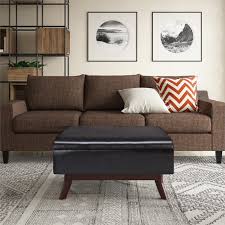 One of my goals for the diy coffee table series was to meet as many needs as possible. Simpli Home Owen Faux Air Leather Coffee Table Storage Ottoman In Tanners Brown Axcot267m Br