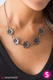 The Earth Laughs In Flowers Copper Paparazzi Accessories Necklace Copper Necklace