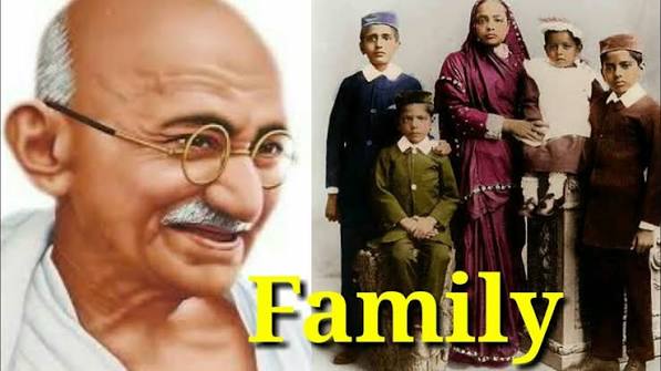 Mahatma Gandhi Family With Parents, Wife, Sons, Photos/print channel