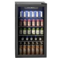 Beverage Refrigerator and Cooler, 126 Can Mini fridge with Glass Door,  Small Refrigerator with Adjustable Shelves for Soda Drinks or coco *