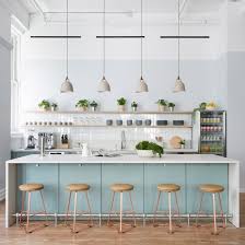 This interior has an industrial yet this room is much more modern and sleek, with the tiled floor and wicker furniture it has more of an outdoor feel to it. Earthy And Homey Details Feature In New York S Parsley Health By Alda Ly