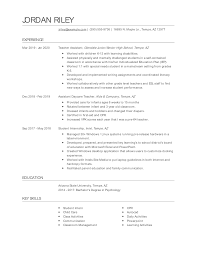Teacher Assistant Resume Examples And Tips Zippia