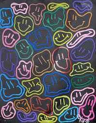 Smiley face for overlap wallpaper. Indie Smiley Faces In 2021 Indie Drawings Cute Smiley Face Skateboard Deck Art