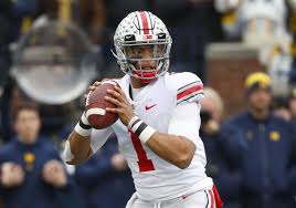 Ohio state quarterback justin fields exploded with six touchdowns in the second quarter of the buckeyes' matchup against miami (oh) on saturday. Knee Still Bothering Ohio State Qb Justin Fields The Blade