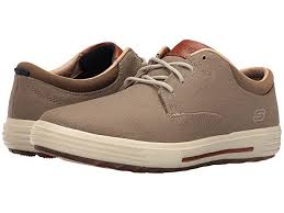 Skechers Classic Fit Porter Zevelo Khaki Canvas Men S Shoes The Skechers Classic Fit Porter Zevelo Sneaker Will Keep You Cool And In 2020 Shoes Skechers Footwear