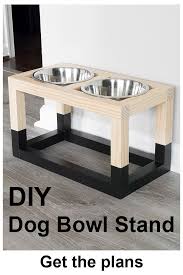 Simple Diy Dog Bowl Stand Plans Modern Design Under 5 Dog Bowl Stand Diy Dog Stuff Easy Woodworking Projects