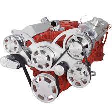 Sbc Wraptor Serpentine Kit All Inclusive Power Steering Alternator Elec Fan Affordable Street Rods