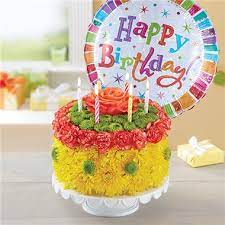 Birthday cards and flowers don't fit for you, dear. 1 800 Flowers Birthday Wishes Flower Cake Yellow Carle Place Ny