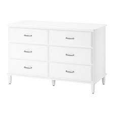 Tyssedal White Chest Of 6 Drawers 127x81 Cm Ikea Ikea Chest Of Drawers Dresser Drawers Ikea
