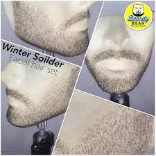 Created by hollywood makeup artist john blake for use in demanding film and television work, our wigs and facial hair are a necessity when realistic, natural hairstyles and facial hair are needed. Winter Soldier Facial Hair Set Fake Beard And Mustache Facebook