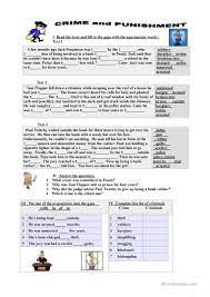 Crime And Punishment Crime Learn English English Teaching Materials