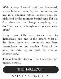 Excerpt The Begining Of My 6th Novel The Harlequin