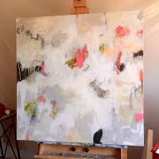 Kage Harp My One True Love 36x36 Mixed Media Finished Art Abstract Art Painting