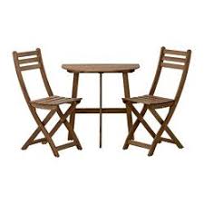Askholmen Wall Table 2 Folding Chairs Outdoor Gray Brown Gray Brown Stained Ikea Outdoor Folding Chairs Folding Chair Outdoor Dining Furniture