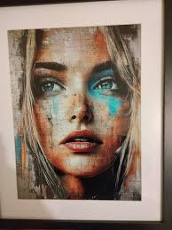 AI generated woodburning art piece