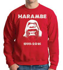 Harambe Sweatshirt Rip Harambe Meme Sweater Etsy