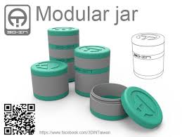 Modular Jar Pinshape 3d Printing Service 3d Printing Diy 3d Printing Business