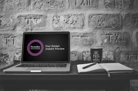 3 New Macbook Mockups With Instant Preview Of Your Design On Free Mockups Generator Pictofon Com Free Mockup Generator Free Mockup Business Card Mock Up