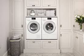 Appliances Installed At Eye Level Or Body Height Offer A More Ergonomic And Safe Design Washing M Laundry Room Layouts Dream Laundry Room Mudroom Laundry Room