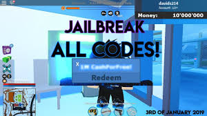 Following the prisoner escapes, he tries to be felony and they're the mission of the game. Jailbreak All Codes January Youtube