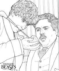 Print the pdf to use the worksheet. Scamander And Jacob Kowalski Coloring Page Free Printable Coloring Pages For Kids