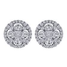 Maybe you would like to learn more about one of these? 14k White Gold Diamond Cluster Halo Stud Earrings