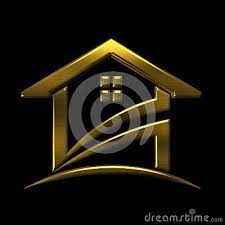 golden house logo vip design element home logo design element real estate logo