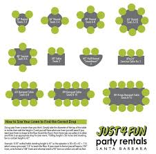 Linen Sizing Guide Just 4 Fun Party Rentals