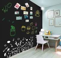 Magnetic Colored Decorative Chalkboard Sticker, Self-Adhesive Wallpaper  Roll Blackboard, Peel and Stick Contact Paper for Home Kitchen School,  Black, ...