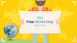 Download blank vector map of world.make the map interactive with mapsvg wordpress map plugin or use it in any custom project. Free World Map Vector Collection 55 Different Designs Graphicmama