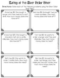 Printable math worksheets including addition, subtraction, printable multiplication tables, and multiplication worksheets. Money Math Practice Worksheets Diner Theme