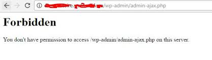 Wordpress Forbidden You don't have permission to access /wp-admin ...