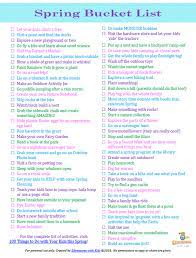 100 Fun Things To Do In Spring Bucket List Spring Spring Fun Spring Activities