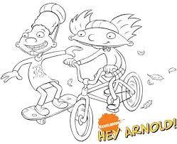 Arnold hey arnold para dibujar colorear recortar y pegar. Pin On Classic Cartoon Color Pages