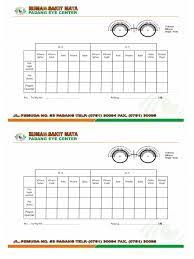 Cara membaca resep kacamata contoh 1. Kartu Resep Kacamata