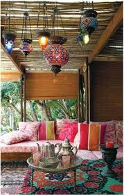 Colorful Bohemian Outdoor Spaces How To Get The Look Bohemian Backyards Porches And Patios Bohemian Patio Furniture Bohemian Patio Boho Patio