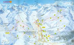Map of livigno and surrounding area. Livigno Piste Map Iglu Ski